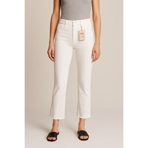 MOTHER White Ankle & Cropped Jeans